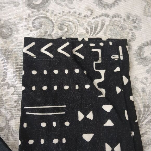 Lisette L Montreal Pants Sz 8 Black White Print Stretch Pull On Ankle Texture - Picture 6 of 8